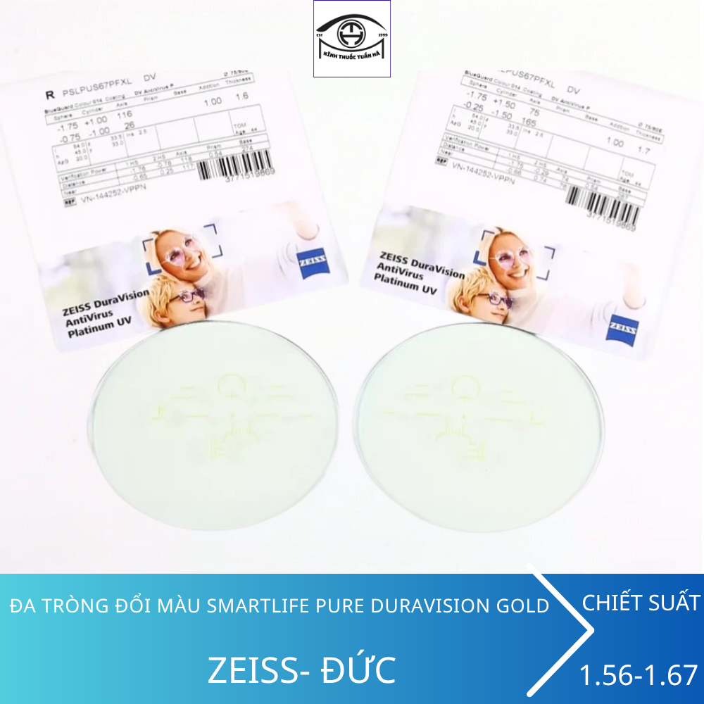 Kính Đa Tròng Đổi Màu ZEISS Progressive SmartLife PURE Chính Hãng 3 Kính Đa Tròng Đổi Màu ZEISS Progressive SmartLife PURE Chính Hãng