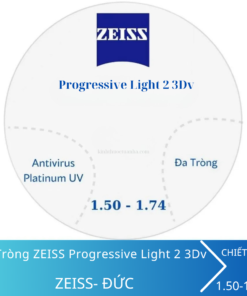Tròng Kính Đa Tròng ZEISS Progressive Light 2 3Dv