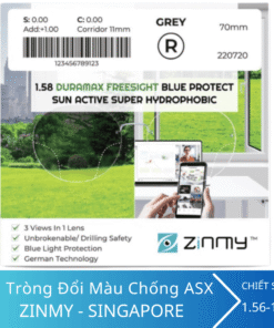 Alternative view of Kính đa tròng đổi màu chống ánh sáng xanh Zinmy