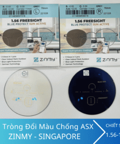 Kính đa tròng đổi màu chống ánh sáng xanh Zinmy