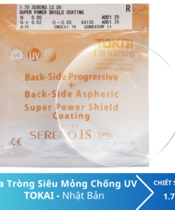 Kính Đa Tròng TOKAI 1.70 SERENO IS SPS UV400 Nhật Bản