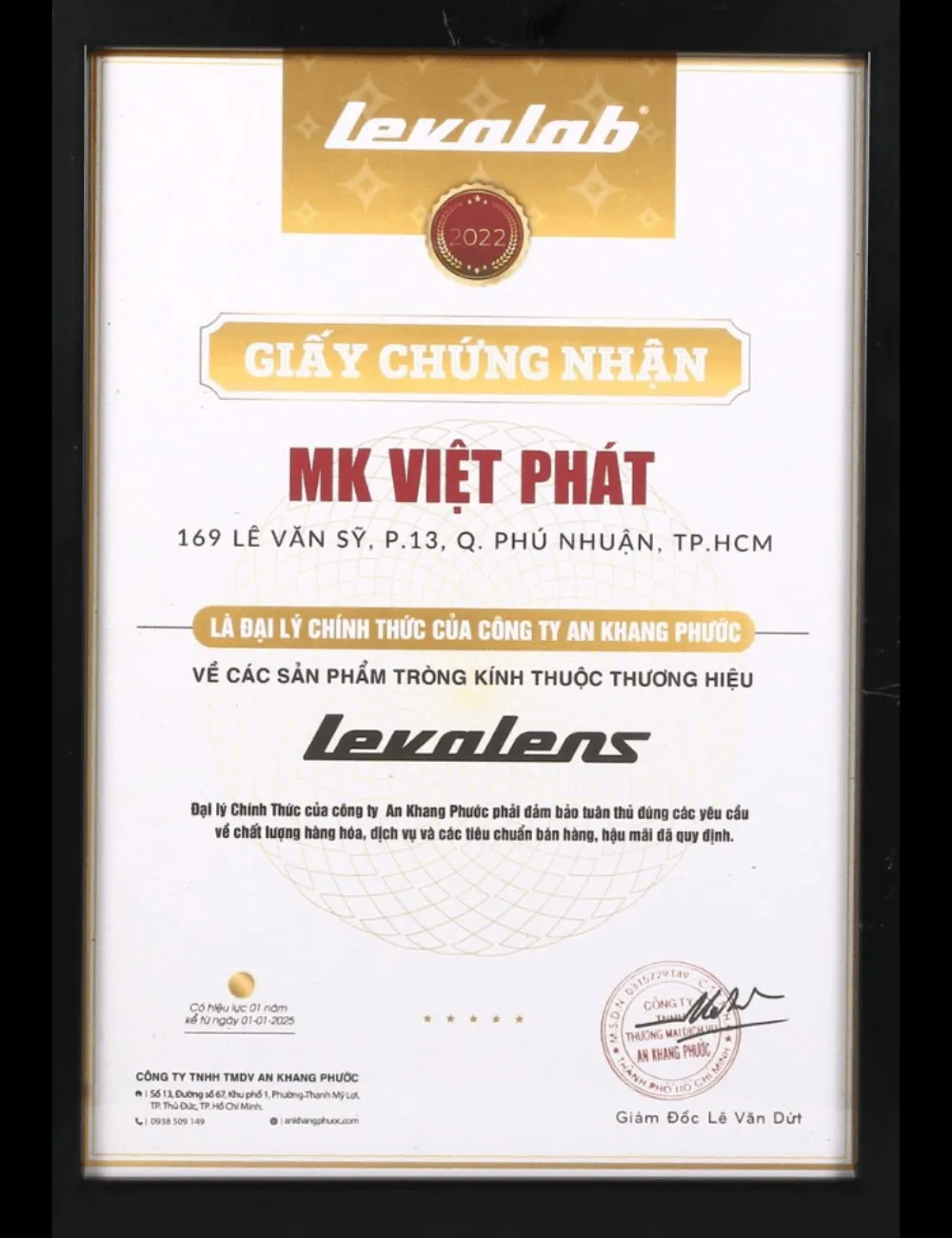 Chứng nhận 9 Hồ sơ chứng nhận LEKA