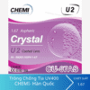 Tròng kính Chemi U2 1.67 UV400 ASP CRYSTAL U2 COATED
