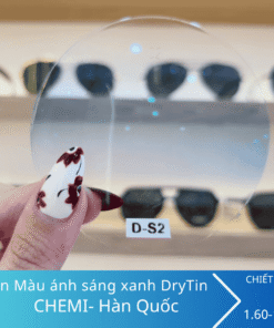 Tròng kính Cận Màu Chemi U6 chống ánh sáng xanh DryTin