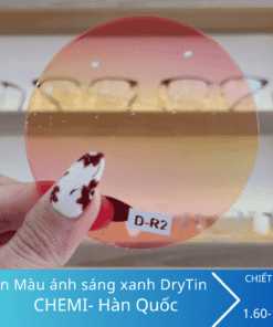 Tròng kính Cận Màu Chemi U6 chống ánh sáng xanh DryTin