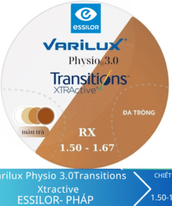 Alternative view of Kính Đa Tròng Đổi Màu Essilor Varilux Physio 3.0 Transitions Xtractive