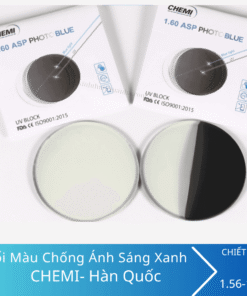 Tròng kính Chemi Đổi Màu Chống Ánh Sáng Xanh