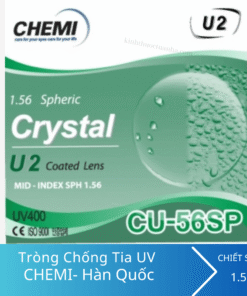 Tròng kính Chemi U2 1.56 SP UV400