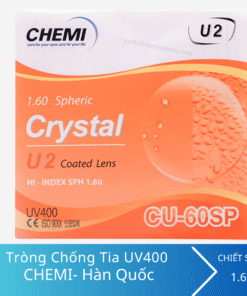 Tròng kính Chemi U2 1.60 UV400 SP