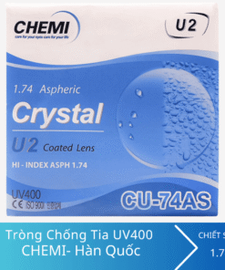 Tròng kính Chemi U2 1.74 ASP Crystal U2 Coated