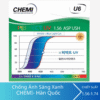 Tròng kính chống ánh sáng xanh Chemi U6 1.67 ASP Perfect UV Crystal U6 Coated