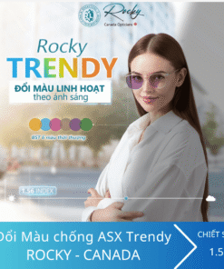 Tròng kính đổi màu Trendy Rocky Photochromic