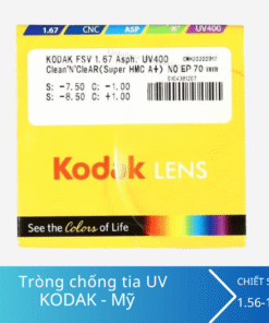 Tròng kính Kodak FSV1.67 Asph.UV400