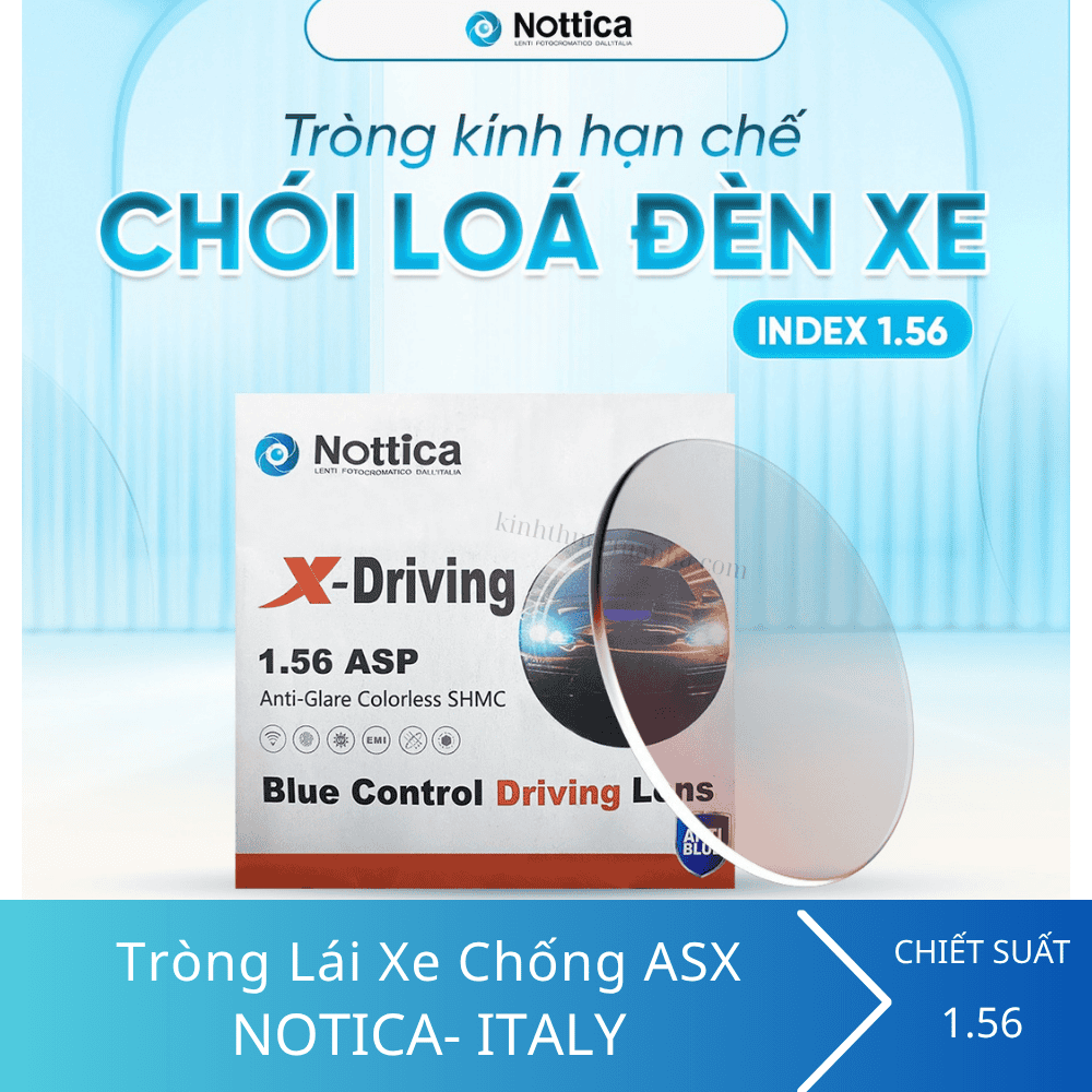 Tròng Kính Lái Xe Chống Ánh Sáng Xanh Nottica Blue Control Driving 3 Tròng Kính Lái Xe Chống Ánh Sáng Xanh Nottica Blue Control Driving