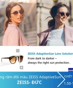 Tròng kính râm đổi màu ZEISS AdaptiveSun