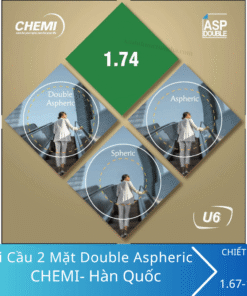 Alternative view of Tròng Kính Siêu Mỏng Phi Cầu 2 Mặt CHEMI Double Aspheric