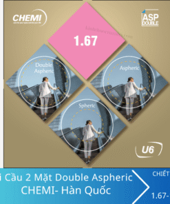 Tròng Kính Siêu Mỏng Phi Cầu 2 Mặt CHEMI Double Aspheric